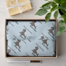 Custom birthday cute grey seal blue