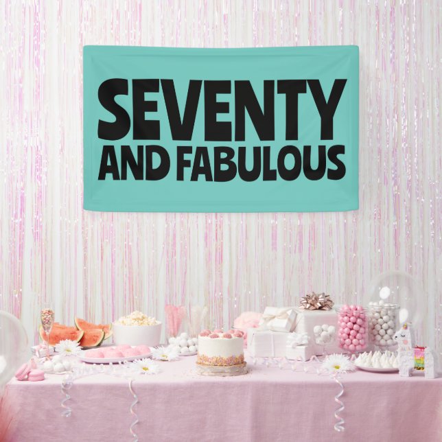 CUSTOM BIRTHDAY FABULOUS PARTY BANNER (Party)