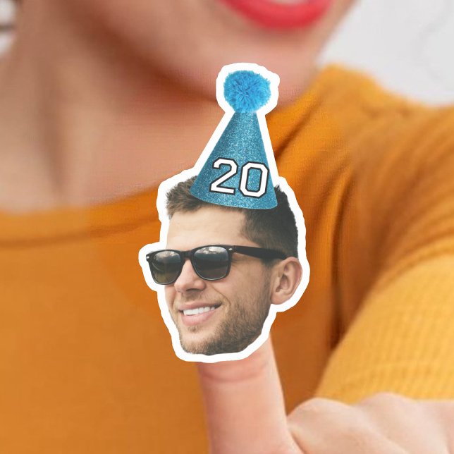 Custom Birthday Face Sticker, Sticker Face Vinyl (Creator Uploaded)