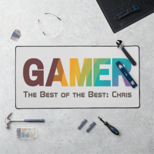 Custom Birthday Father's Day Gifts for Gamers Desk Mat