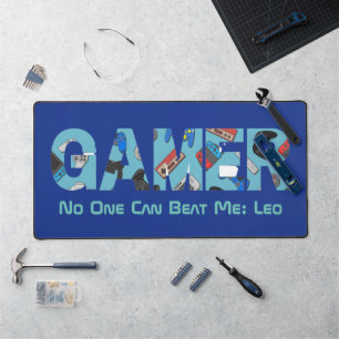 Custom Birthday Father's Day Gifts for Gamers Desk Mat