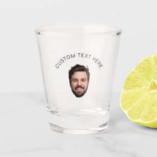 Custom birthday Funny face party favours Picture o Shot Glass