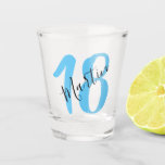 Custom Birthday Gift | 18th | 21st | 40th | 50th S Shot Glass<br><div class="desc">The clear personalised name and age shot glass makes for the perfect birthday keepsake gift or party favour!!</div>