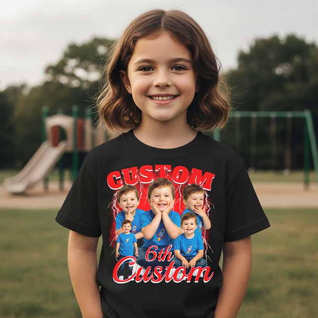 Custom birthday gift bootleg for your Kid 90s Tri-Blend Shirt (Creator Uploaded)