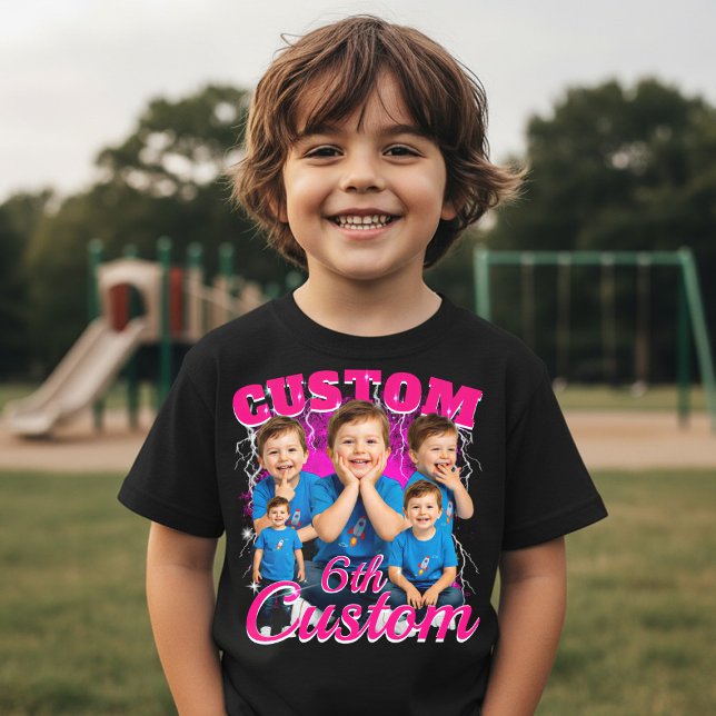 Custom birthday gift bootleg for your Kid 90s Tri-Blend Shirt (Creator Uploaded)