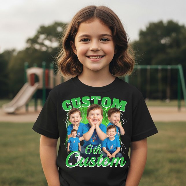 Custom birthday gift bootleg for your Kid 90s Tri-Blend Shirt (Creator Uploaded)