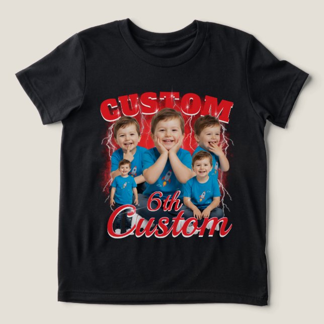 Custom birthday gift bootleg for your Kid 90s Tri-Blend Shirt (Design Front)