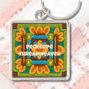 Custom Birthday Gifts for Crocheters Mom Grandma Key Ring