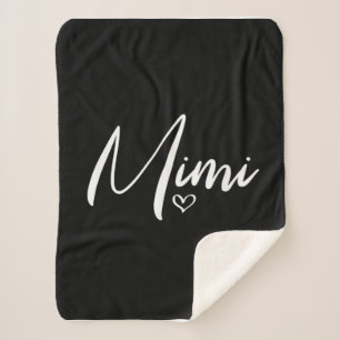 Custom Birthday Gifts for Mimi Personalised Mimi Sherpa Blanket