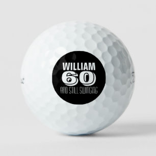 Custom Birthday Golfer Still Swinging Golf Balls
