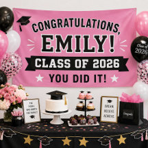 Custom Birthday & Graduation Vinyl Banner