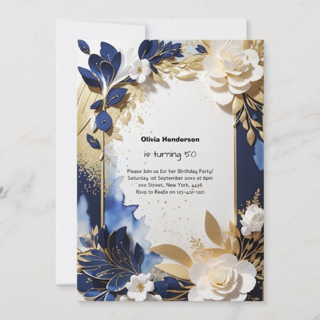 Custom Birthday Invitation (Front)