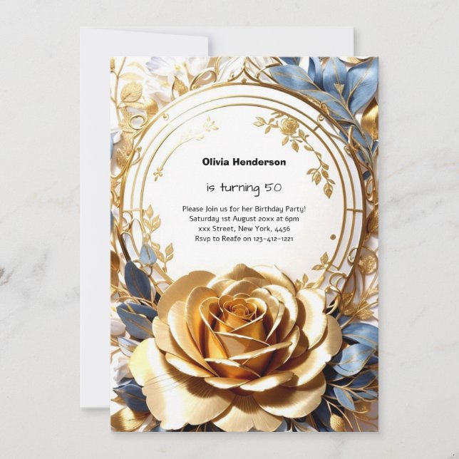 Custom Birthday Invitation (Front)