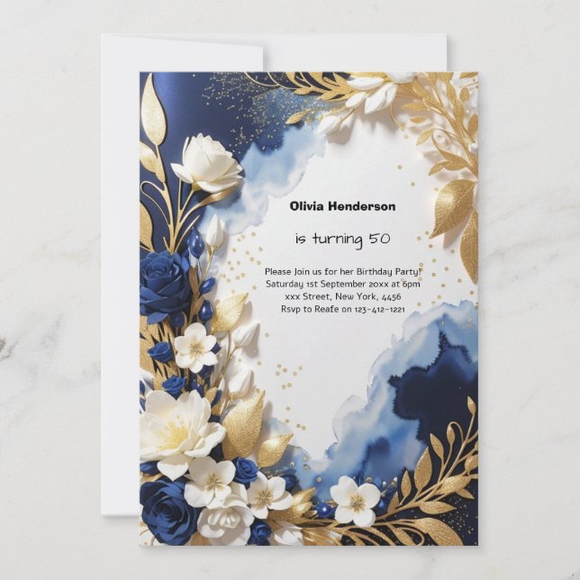 Custom Birthday Invitation (Front)