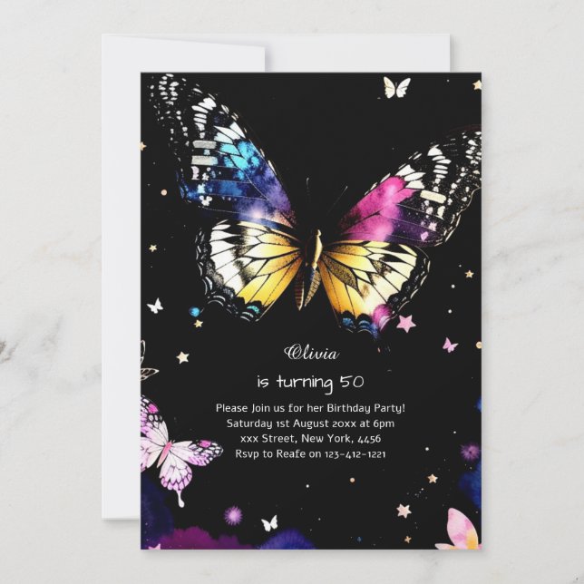 Custom Birthday Invitation (Front)