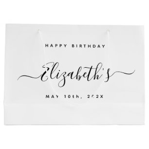 Custom  Birthday  Large Gift Bag