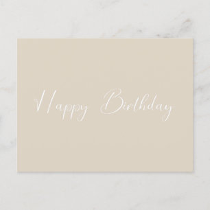 Custom birthday modern simple postcard