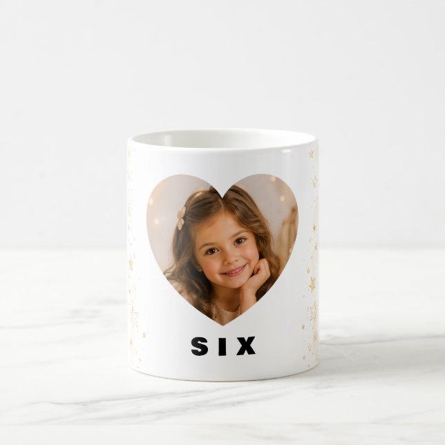 Custom Birthday Mug Girl Age 6 (Center)