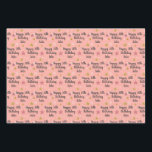 Custom Birthday Name & Age Wrapping Paper Sheets<br><div class="desc">Customise this pink rose gold wrapping paper with a friend or family member's name and optionally their age. With a multicolored star pattern, this gift wrap paper is perfect for a special birthday such as a sweet sixteen, 21st birthday, 30th birthday, and more. Gift it to a daughter, wife, friend,...</div>