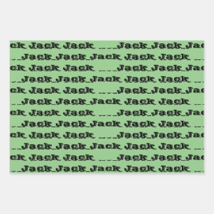 Custom Birthday Name Wrapping Paper Sheet