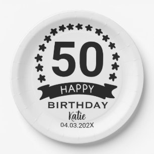Custom Birthday Paper Plate