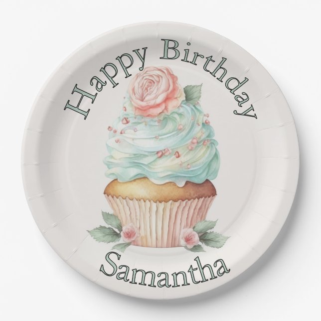 Custom Birthday Paper Plates (Front)
