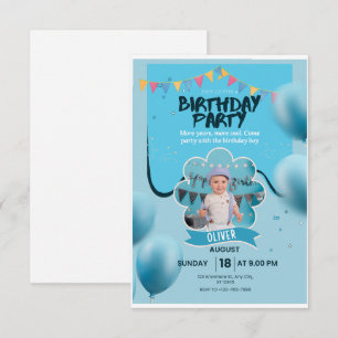 Custom Birthday Party Invitation Card