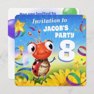 Custom Birthday Party invite boy 8yrs old