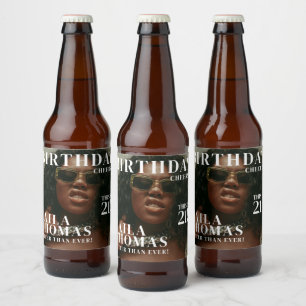 Custom Birthday Party Magazine Cover Cheers Beer Bottle Label