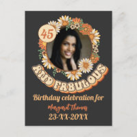 Custom Birthday Party Matching Group floral groovy