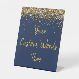 Custom Birthday Party Personalised Your Text Here  Pedestal Sign