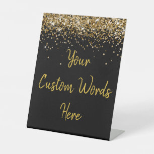 Custom Birthday Party Personalised Your Text Here  Pedestal Sign