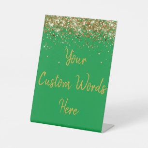 Custom Birthday Party Personalized Your Text Here Pedestal Sign