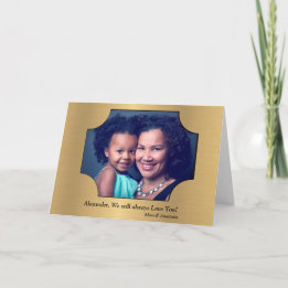 Custom Birthday Photo Personalise Card