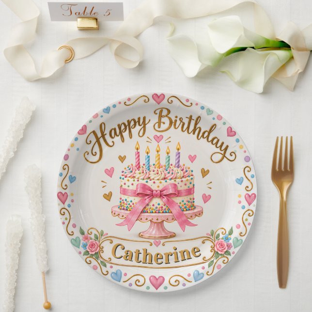 Custom Birthday Plate (Wedding)