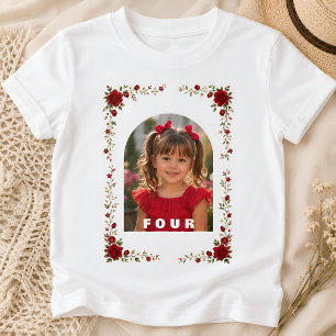 Custom Birthday Shirt Girl Age 4
