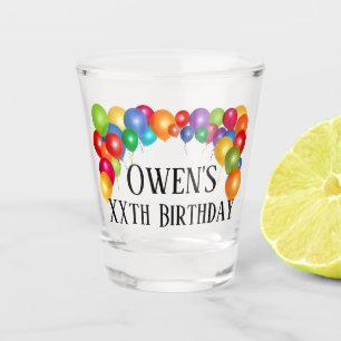 Custom Birthday Shot Shot Glass