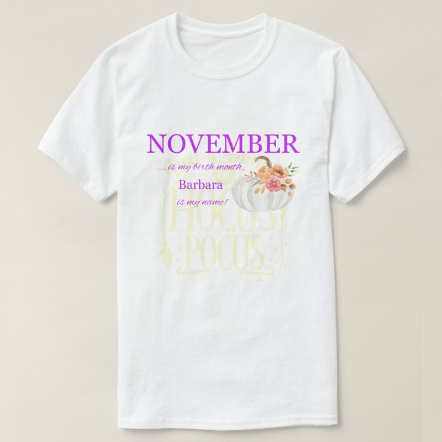 Custom Birthday Tee (Design Front)