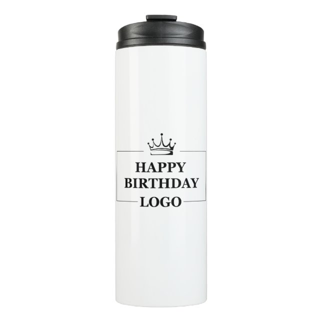 Custom Birthday Template Personalise Gift Design Thermal Tumbler (Front)