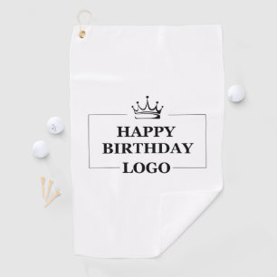 Custom Birthday Template Personalize Gift Design Golf Towel