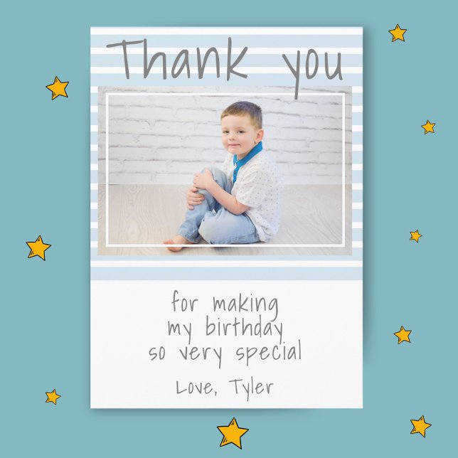 Custom Birthday Thank you Photo card (Creator Uploaded)