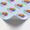 CUSTOM Birthday Wrapping Paper NAME YEAR Balloons