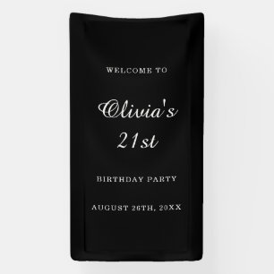 Custom Bithday Welcome 21st Birthday Customised Banner