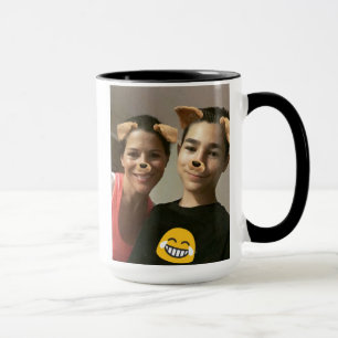 Custom Black 15 oz Ringer Mug 825 Photo By ZAZZ_IT
