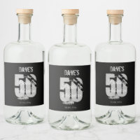 Custom Black 50th Any Age Birthday Party