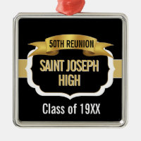 Custom Black and Gold 50th Class Reunion 