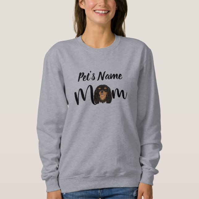Custom Black and Tan Cavalier King Charles  Sweatshirt (Front)