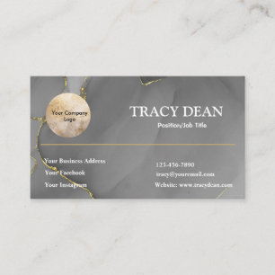 Custom Black and White Modern Professional Business Card