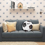 Custom Black and White Soccer Ball Pillow<br><div class="desc">Sports theme round pillow done in a black and white soccer ball look.  Personalise the dark grey text,  on the front of the pillow,  for yourself or as a great gift idea.</div>
