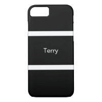 Custom Black And White Striped Modern